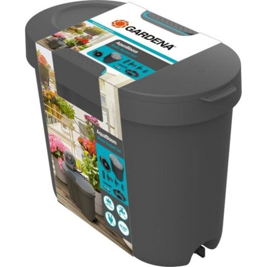 Depósito de agua GARDENA Quick&Easy 10,5 litros gris