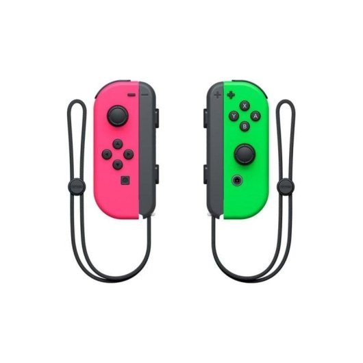 Mando Nintendo Joy-Con inalámbrico Bluetooth para Switch verde claro y rosa