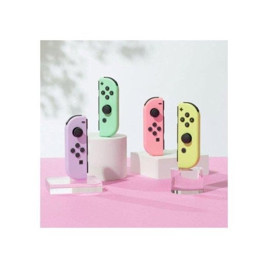 Mando Nintendo Joy-Con Set Violeta Pastel y Verde Claro para Switch