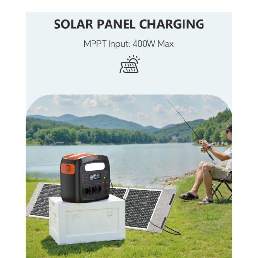 Estación de energía NECESPOW N1200 1102,5Wh 10 puertos AC, USB, DC Batería LiFePO4 Luz LED integrada