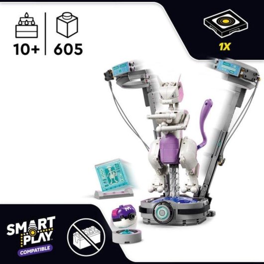 LEGO Pokémon Smart Play Mewtwo Lab Escape 72163 605 pièces