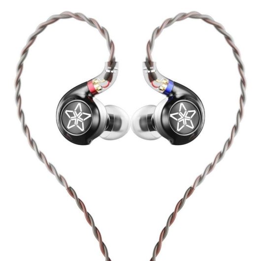 FiiO FH11 Hybrid In-Ear Kopfhörer Hi-Res Sound mit abnehmbarem Kabel Schwarz