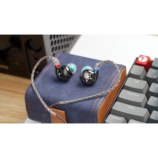 FiiO FH11 Hybrid In-Ear Kopfhörer Hi-Res Sound mit abnehmbarem Kabel Schwarz
