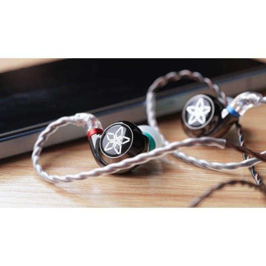 FiiO FH11 Hybrid In-Ear Kopfhörer Hi-Res Sound mit abnehmbarem Kabel Schwarz