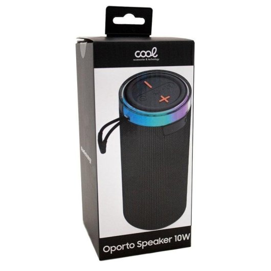 Altavoces Cool Portátil Bluetooth 10W con Micro SD, Radio FM y luces RGB