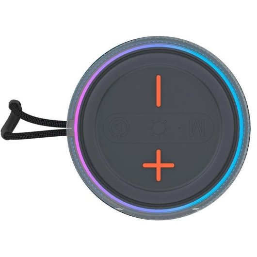Altavoces Cool Portátil Bluetooth 10W con Micro SD, Radio FM y luces RGB