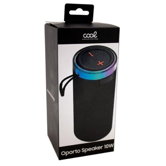 Altavoces Cool Oporto Bluetooth 10W con Micro SD, Radio FM y luces RGB