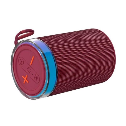 Colunas Bluetooth Cool Habana TWS 5W com LED RGB, Rádio FM, Micro SD e base antiderrapante