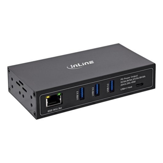 Hub InLine 4 porte 5 Gbps Gigabit Ethernet modello 35396I PoE