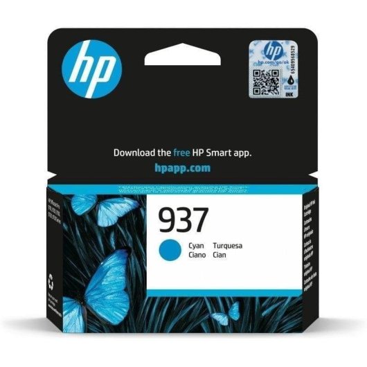 Tintenpatrone HP 937 Cyan 800 Seiten OfficeJet Pro