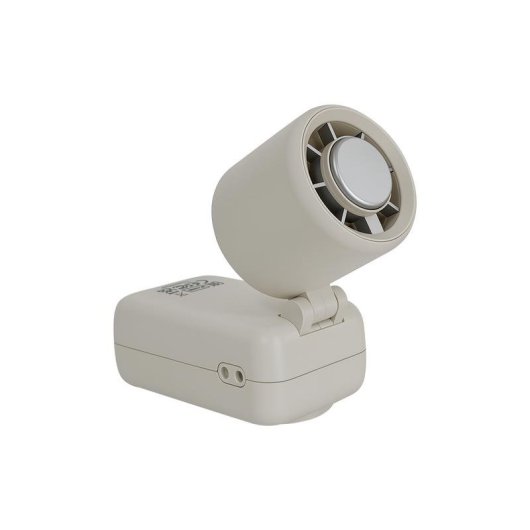 Mini-Handventilator Verbatim 32346 10W 16000RPM Akku 4000mAh Display USB Weiß Silber