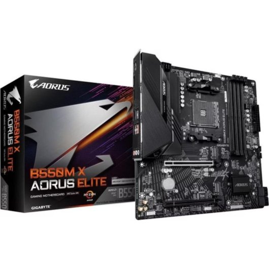 Scheda Madre Gigabyte B550M X AORUS ELITE AMD B550 AM4 DDR4 micro ATX 2.5GbE M.2