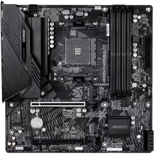 Scheda Madre Gigabyte B550M X AORUS ELITE AMD B550 AM4 DDR4 micro ATX 2.5GbE M.2