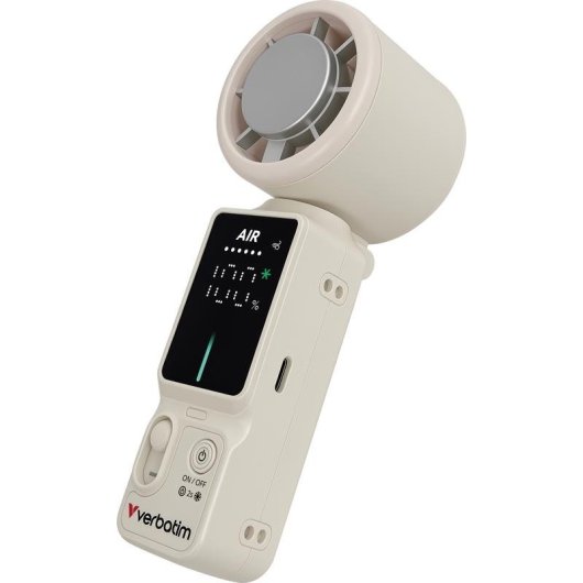 Mini ventilateur de main Verbatim 32348 10W 11000 rpm batterie 7h portable rechargeable