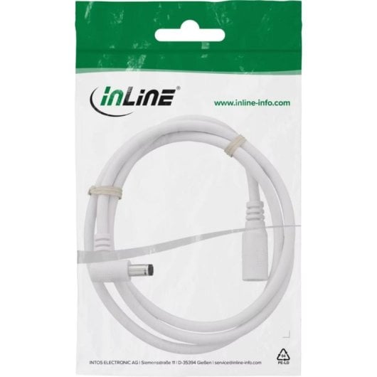 DC Verlaengerungskabel InLine 0,5 m 5,5 x 2,5 mm