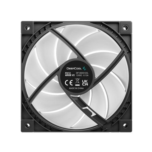 Refrigeration Air Deepcool 120 mm FD12 ARGB V2 Noir LED Multicolore