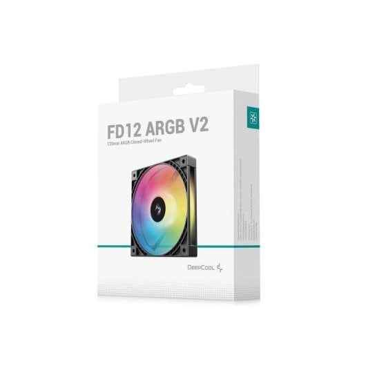 Refrigeration Air Deepcool 120 mm FD12 ARGB V2 Noir LED Multicolore