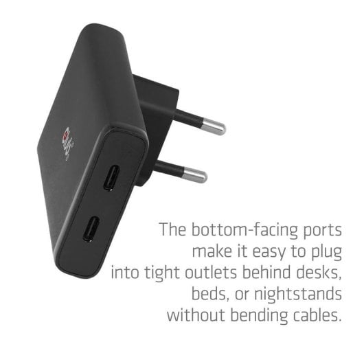 Cargador USB-C GaN 65W Club 3D CAC-1935 Dos Puertos PD3.1 PPS