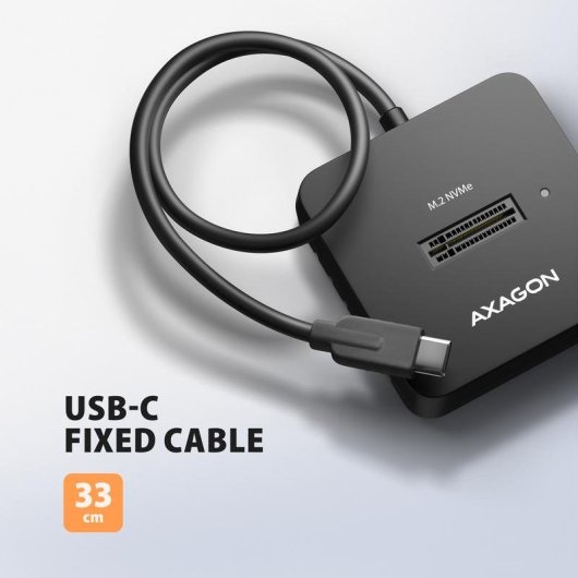 Basis zur SSD M2 Verbindung Axagon ADSA-M2C11L USB 3.2 Gen 2 Type-C Schwarz