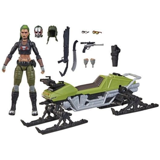 Actionfigur Hasbro GI Joe Zanya mit Chameleon Fahrzeug