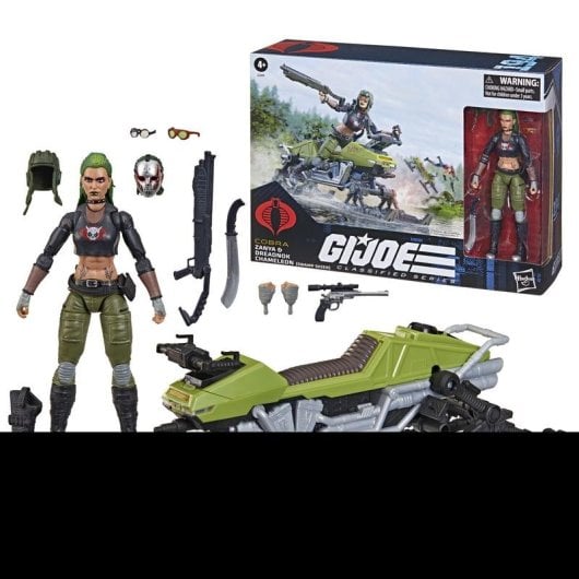 Actionfigur Hasbro GI Joe Zanya mit Chameleon Fahrzeug
