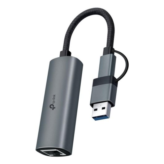 Carte Réseau TP-Link UE310C USB Type-A/Type-C Gigabit 1000 Mbit/s Gris