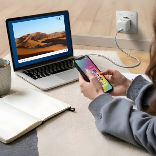 Chargeur Energy Sistem 45W GaN USB-C Intelligent