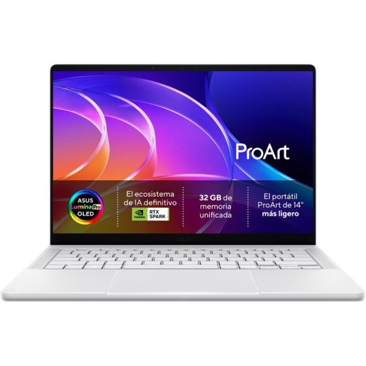 Portátil Asus ProArt P14 H7407BA-SM003W 14" NVIDIA RTX Spark N1X 32GB 1TB SSD Blackwell RTX Windows 11 Home