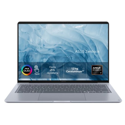 Portátil Asus Zenbook 14 OLED UX3480KA-U2217 14" AMD Ryzen AI 7 345 16GB 512GB SSD Radeon 840M Sin sistema operativo