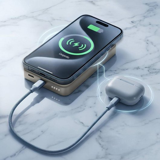 Power Bank ENERGY SISTEM 10000 mAh 20 W Apta para avión Champagne