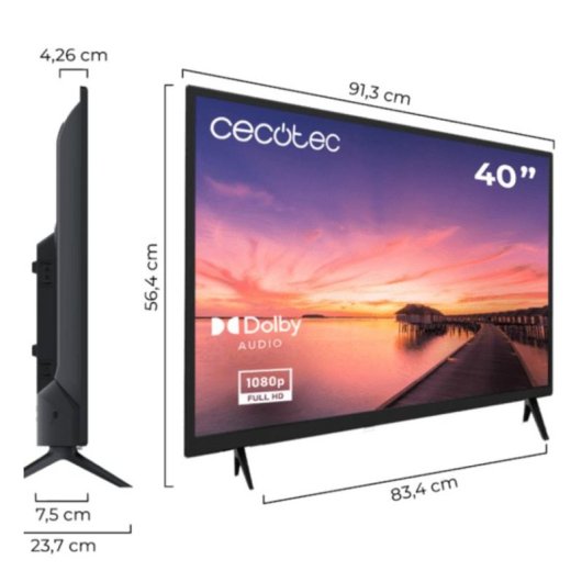 TV Cecotec LED 00993 40" Full HD 60Hz Dolby Audio