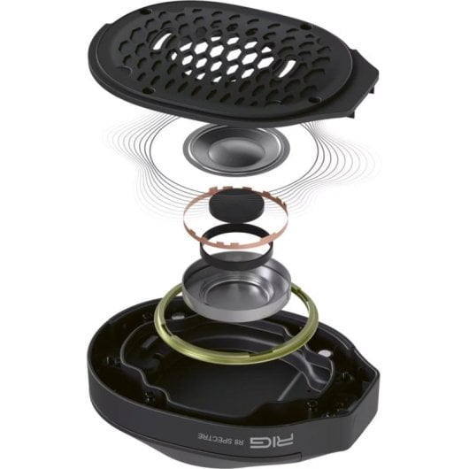 Auriculares Nacon RIG R8 Pro HX inalámbricos Bluetooth y RF para Xbox One negros