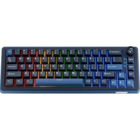 Teclado Ducky OK-M 65 mecánico gaming compacto con switches Hot-Swap y RGB USA