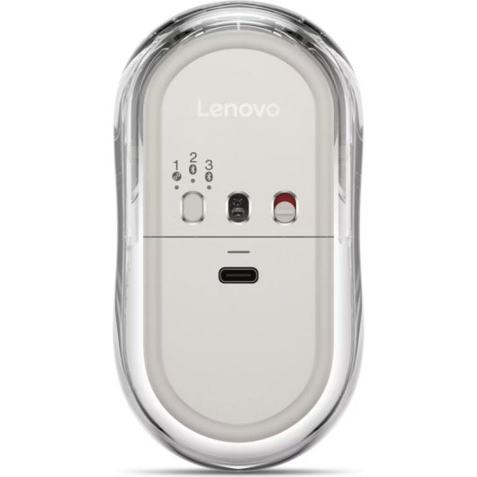 Ratón Lenovo 900 Multi-Device Bluetooth 5.3 4000 DPI Gris Sea Shell