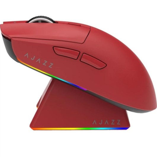 Maus Ajazz AJ139 V2 MC RF Bluetooth USB-C 12000 DPI Rot Ambidextrisch