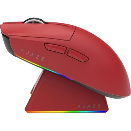 Maus Ajazz AJ139 V2 MC RF Bluetooth USB-C 12000 DPI Rot Ambidextrisch