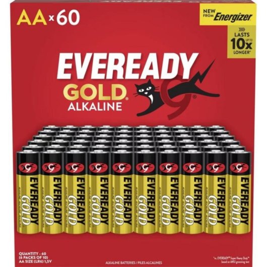 Alkalinebatterie AA Eveready Gold 60 Stk