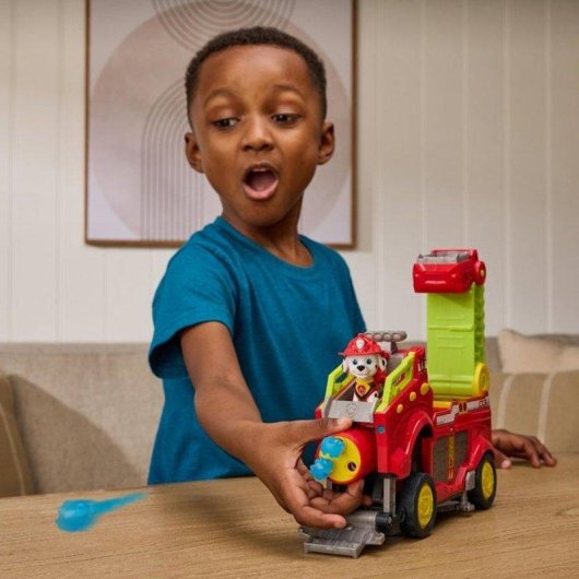Vehículo PAW Patrol Dino Movie Rescue Responder Marshall con figura articulada