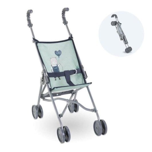 Corolle Puppenwagen Regenschirm Typ Bb36/42/52 Grün Blau Leicht Klappbar 4 Reifen