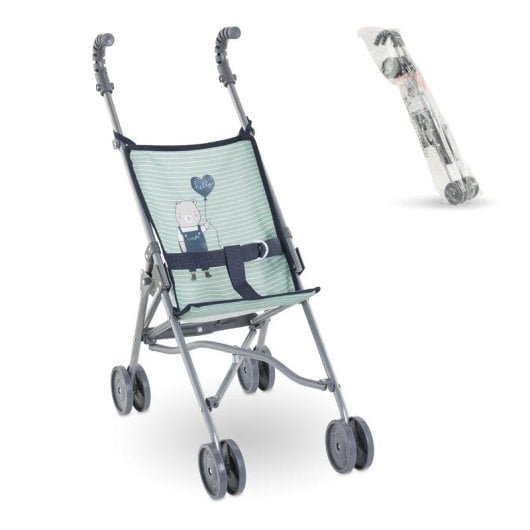 Corolle Puppenwagen Regenschirm Typ Bb36/42/52 Grün Blau Leicht Klappbar 4 Reifen