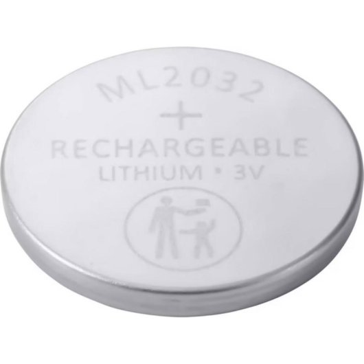Pila de botón recargable Voltcraft ML2032 3V 65 mAh Litio 100 unidades