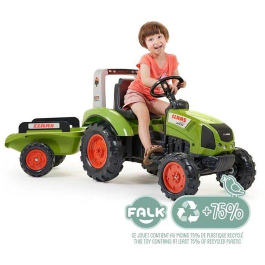 Pedal-Traktor Falk Claas Arion 430 mit Anhanger
