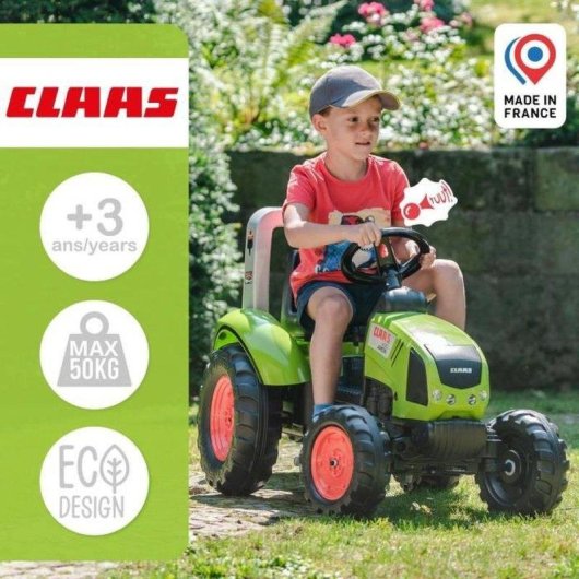 Pedal-Traktor Falk Claas Arion 430 mit Anhanger