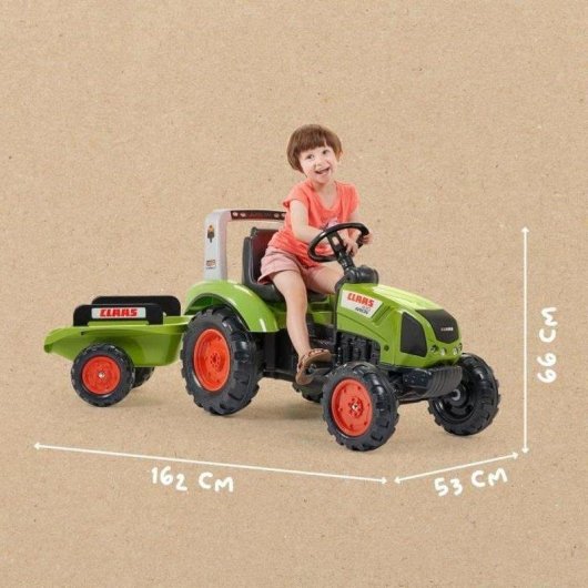 Pedal-Traktor Falk Claas Arion 430 mit Anhanger