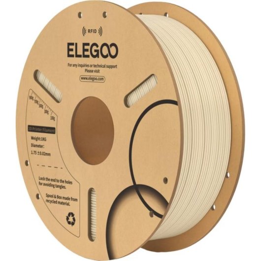 Filamento PLA Elegoo Beige 1,75 mm Écologique 1000 g