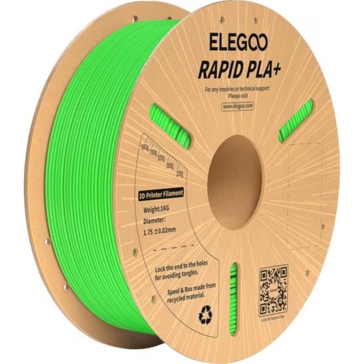 Filamento PLA Elegoo 50.203.0118 Vert 1,75 mm Faible CO₂ 1000 g