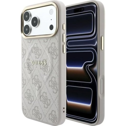 Funda para móvil Guess Backcover PU-Leder rosa für Apple iPhone 17 Pro