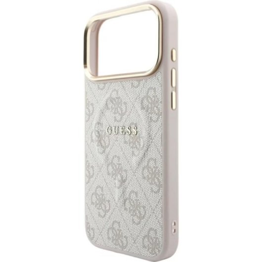 Funda para móvil Guess Backcover PU-Leder rosa für Apple iPhone 17 Pro