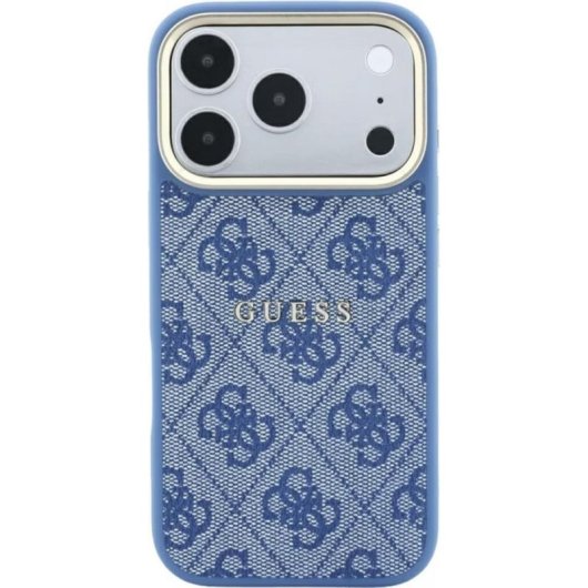 Funda para móvil Guess Backcover PU-Leder blau für Apple iPhone 17 Pro