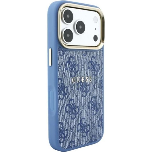 Funda para móvil Guess Backcover PU-Leder blau für Apple iPhone 17 Pro